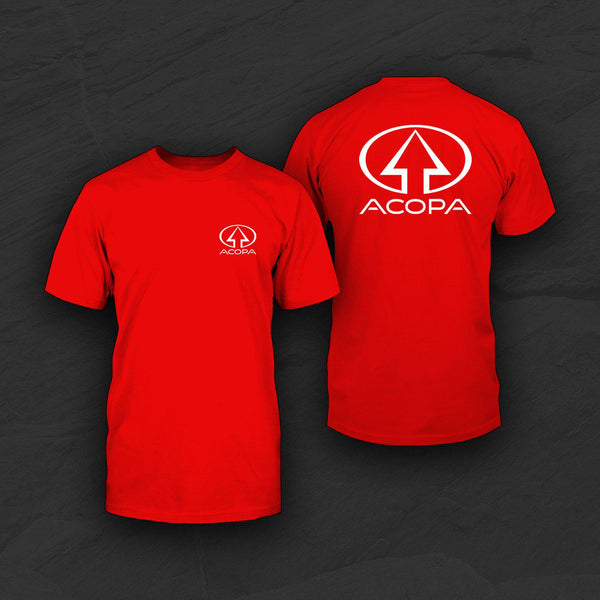 Acopa T-Shirt, Red, White Logo