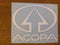 Cut-Away Vinyl Acopa Sticker